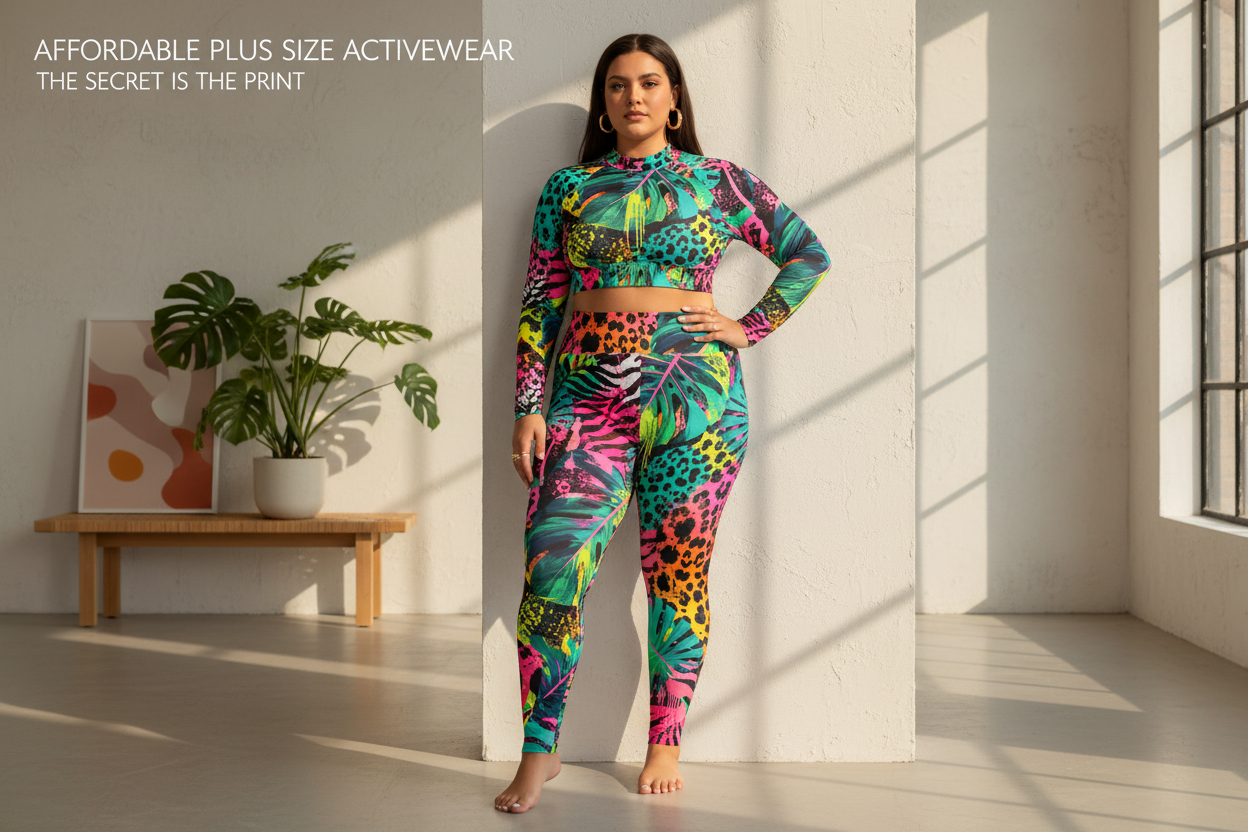 Affordable Plus Size Activewear That Looks Expensive (The Secret Is the Print)