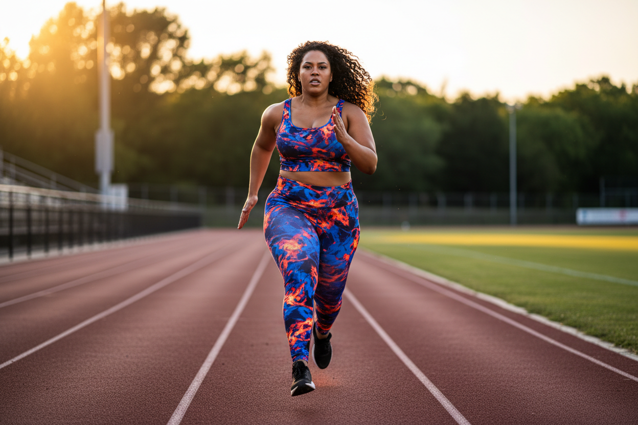 Plus Size Activewear for Curvy Athletes & Competitive Sports
