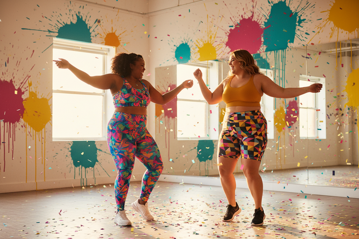 Plus Size Activewear for Dance, Zumba & Fun Fitness Classes