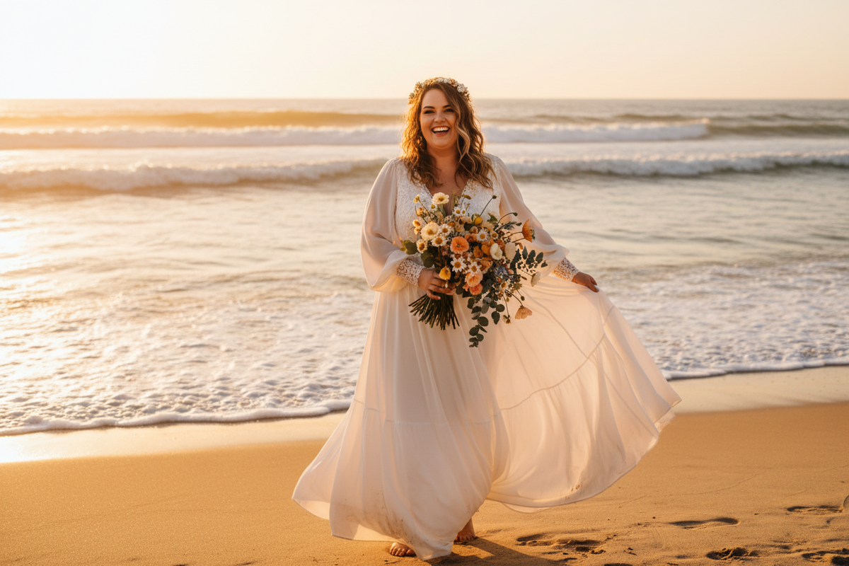 Plus Size Destination Wedding Dresses: What to Wear & What to Pack
