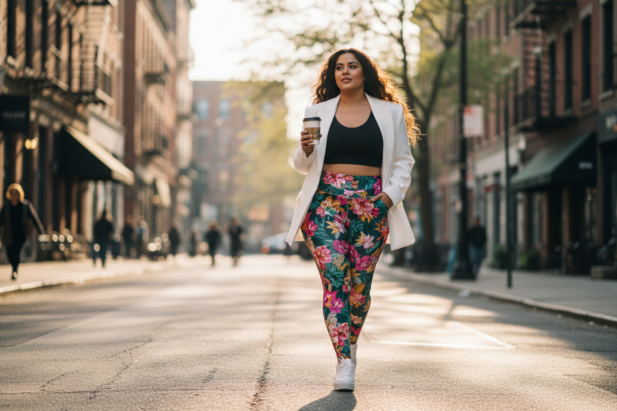 How to Style Bold Print Leggings: Street-to-Gym Looks for Plus Size Women 2026