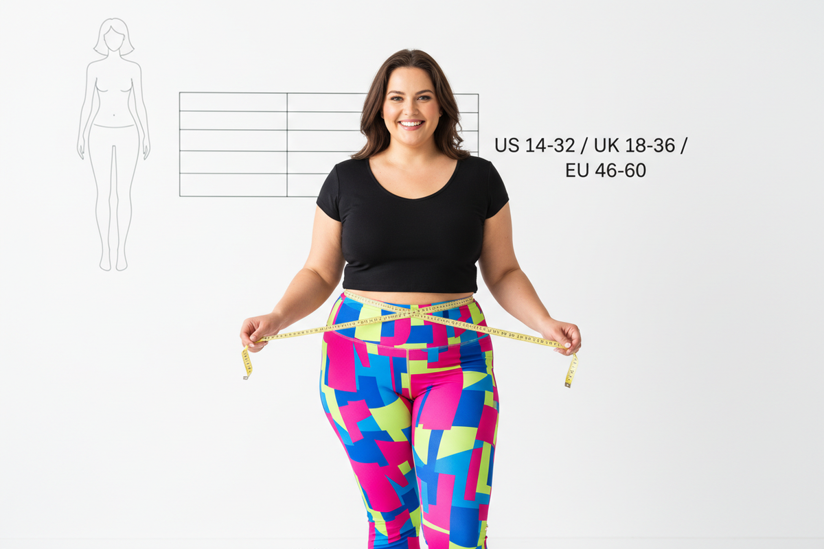 Plus Size Leggings Size Chart & Fit Guide 2026 | Azalea Couture