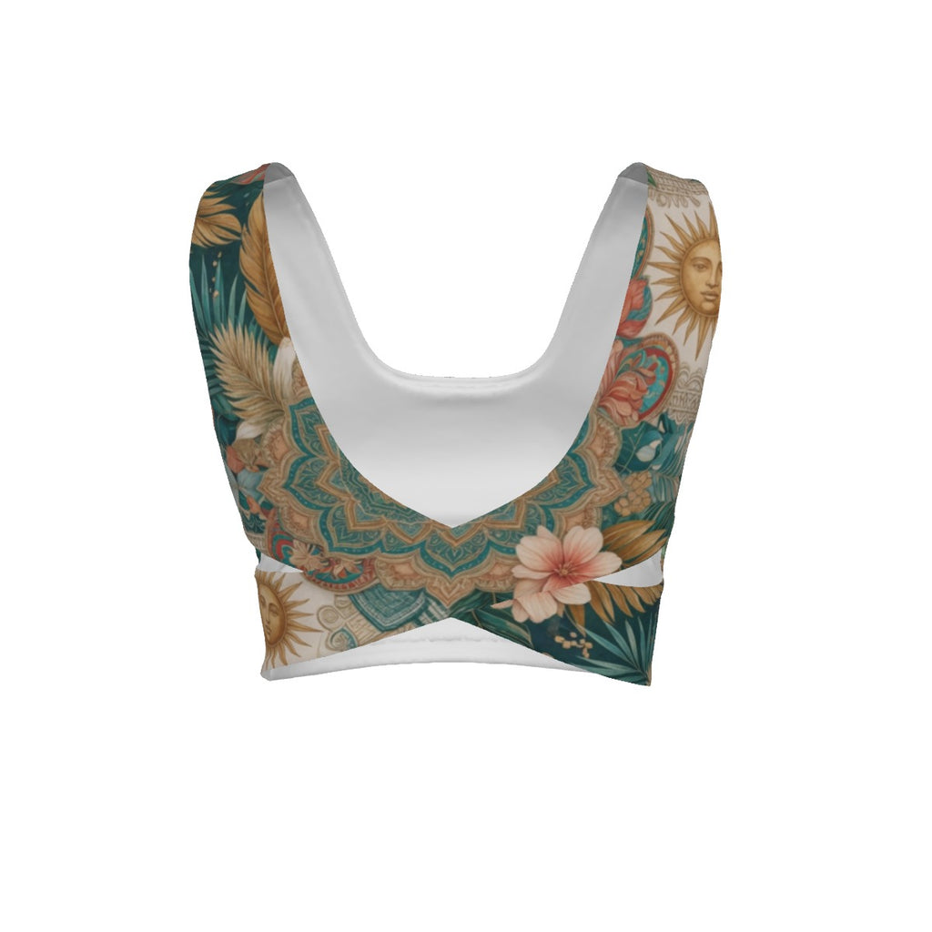 Wanderlust Luxe Back-Cross Sports Bra