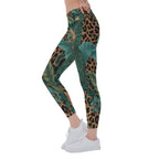 Tropical Jaguar Yoga Leggings