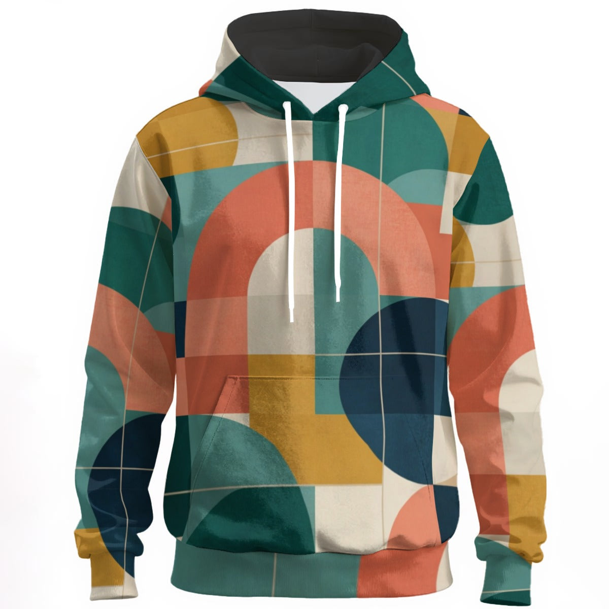 Retro Modern Pullover Hoodie