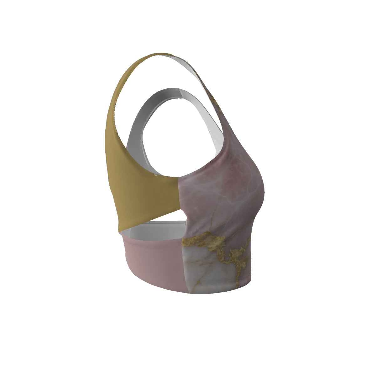 Pink Quartz Back Cross Sports Bra