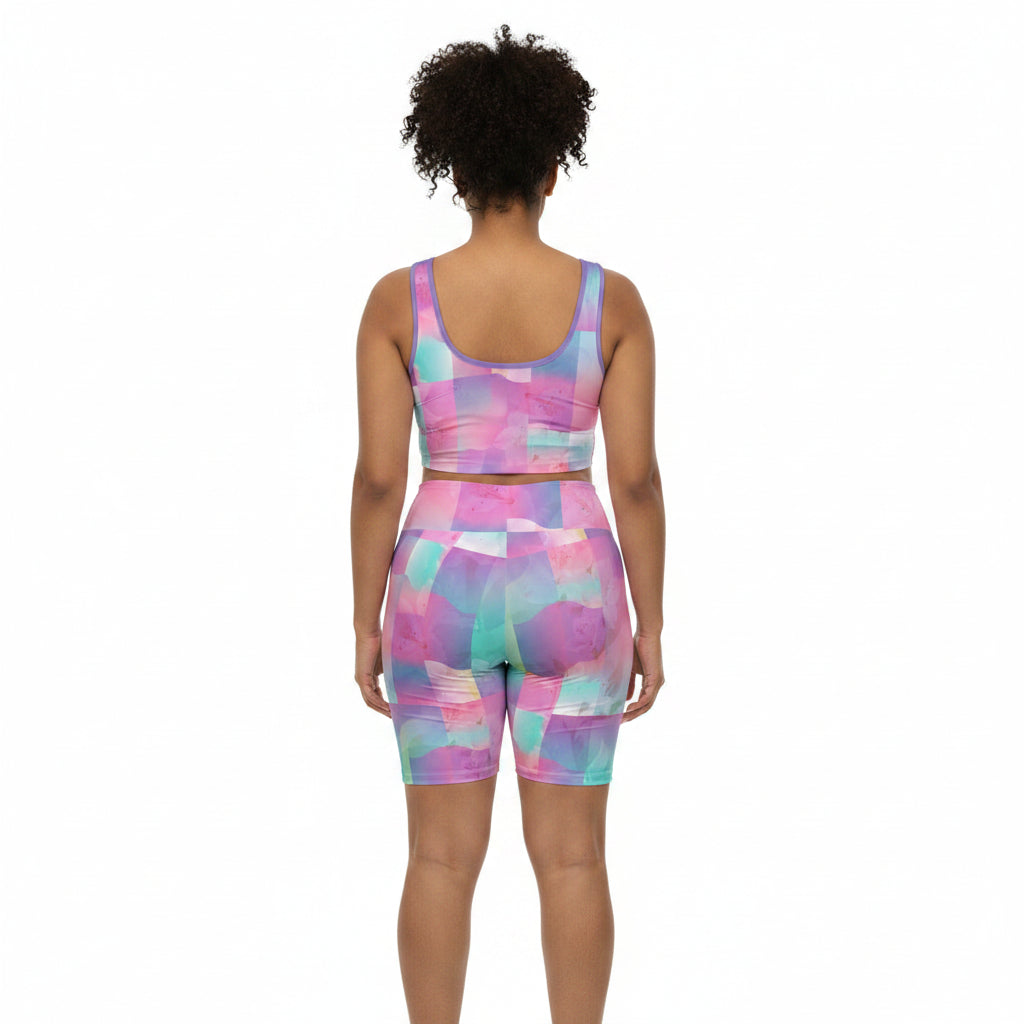 Pastel Haze Biker Set