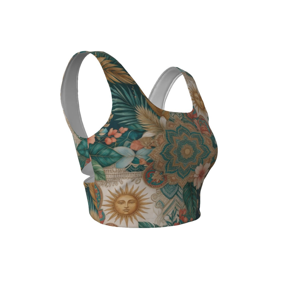 Wanderlust Luxe Back-Cross Sports Bra