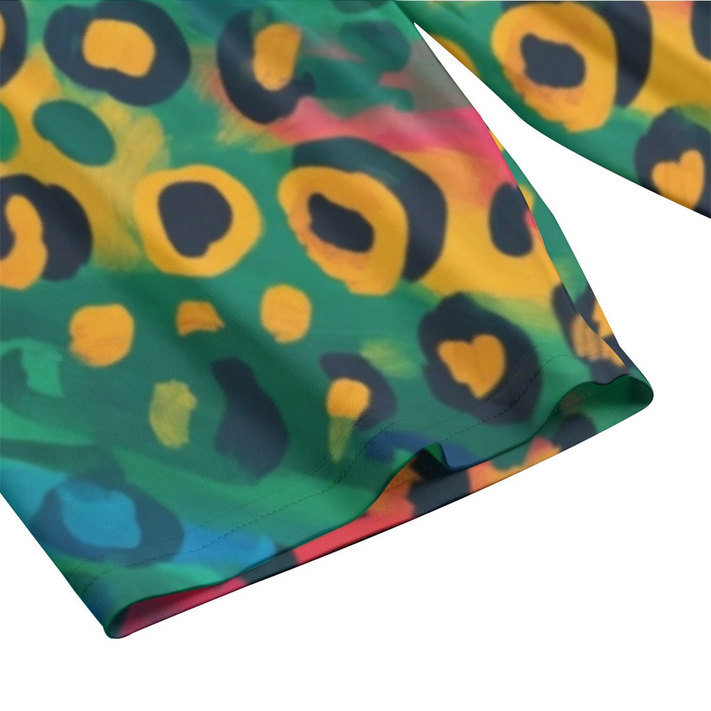Rainbow Leopard Tee & Shorts Set