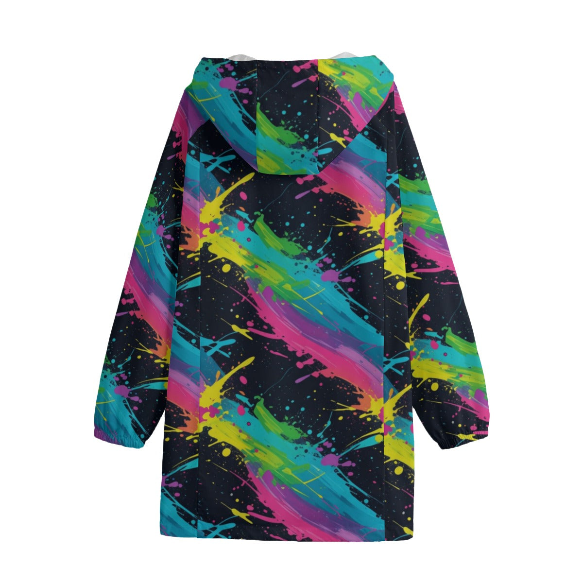 Neon Splash Windbreaker Jacket