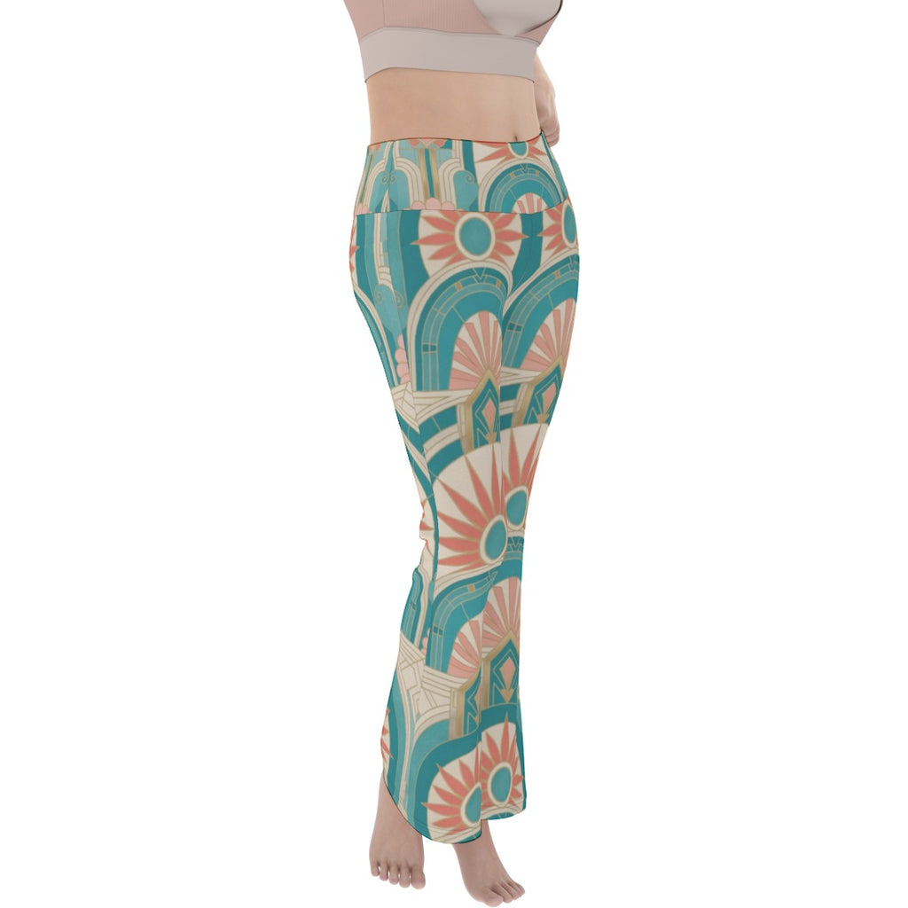Miami Deco Flare Yoga Pants