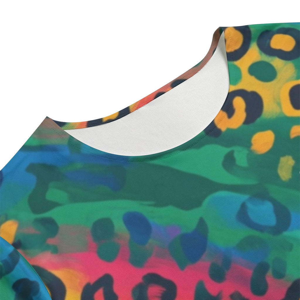 Rainbow Leopard Tee & Shorts Set