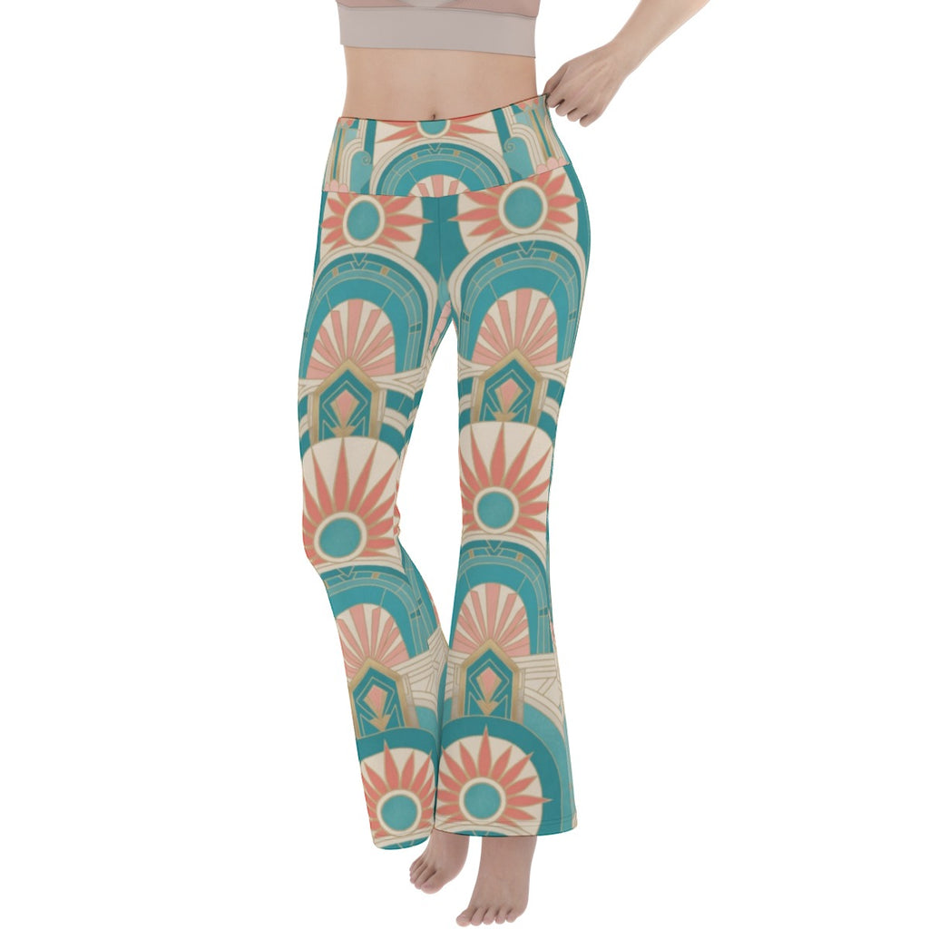 Miami Deco Flare Yoga Pants