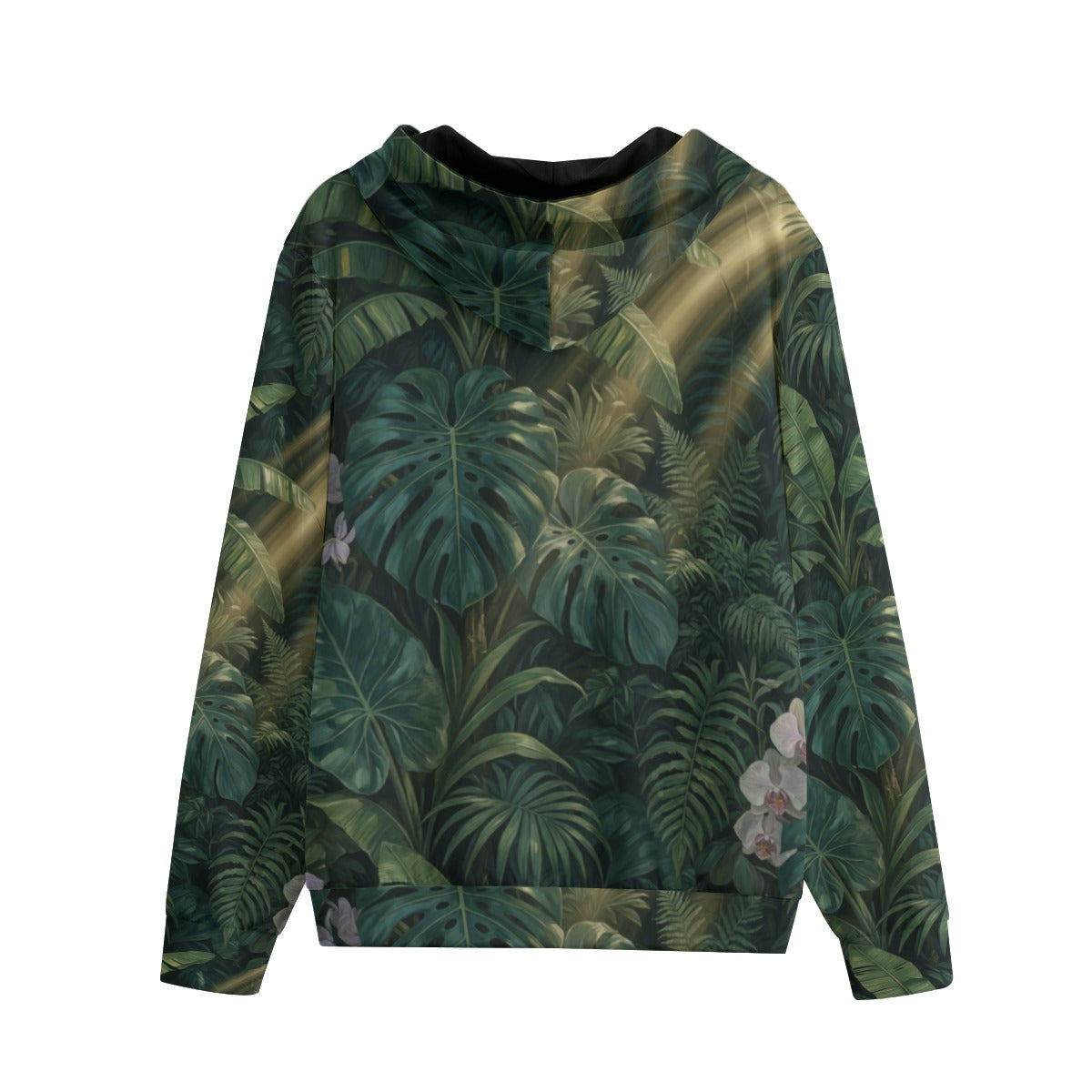 Emerald Jungle Zip-Up Hoodie