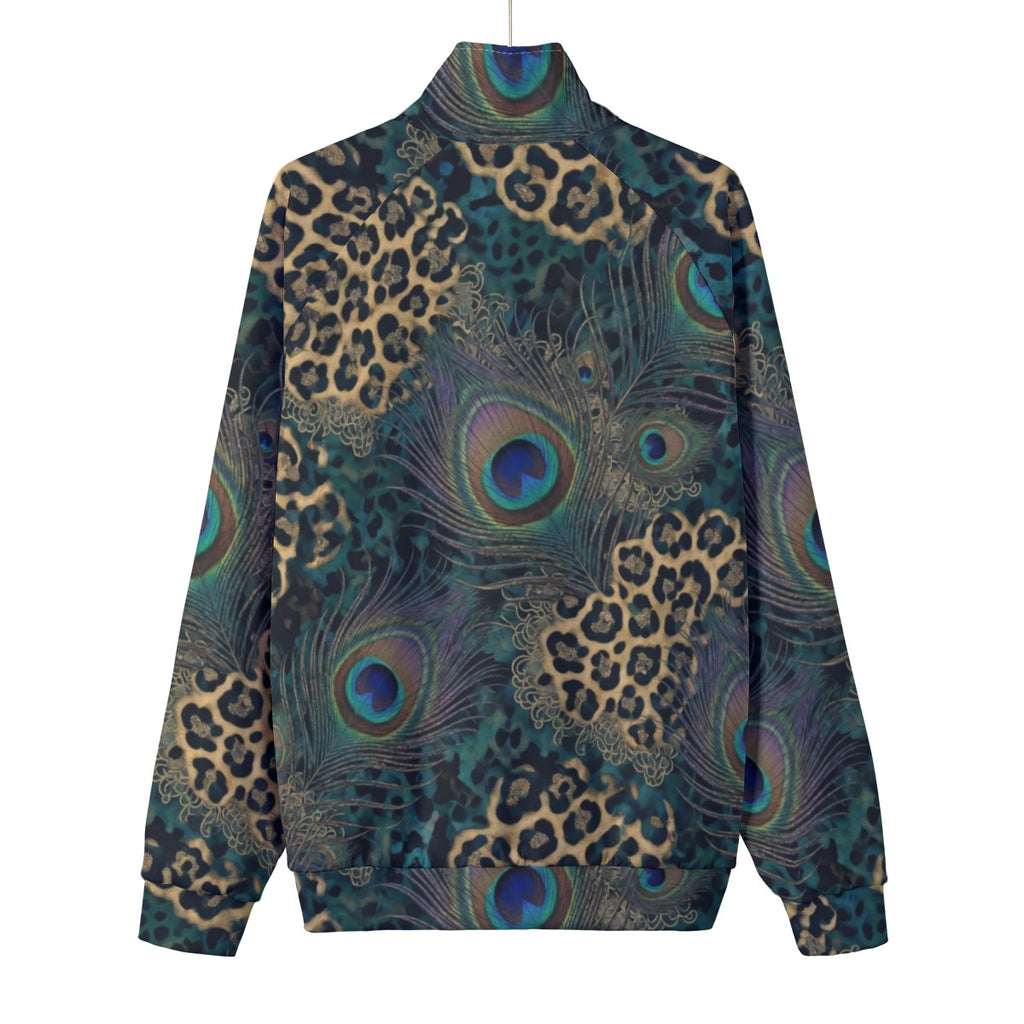 Peacock Leopard Zip Jacket