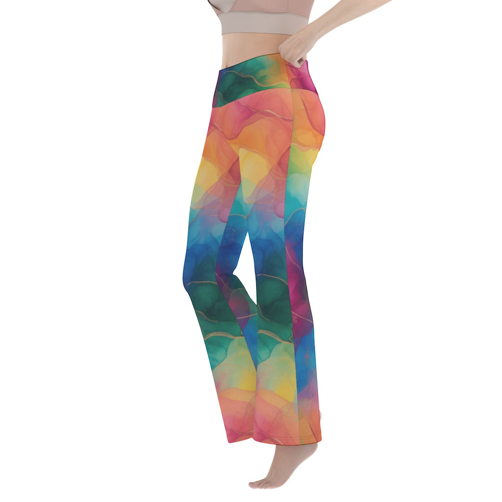 Modern Art Resort Flare Yoga Pants