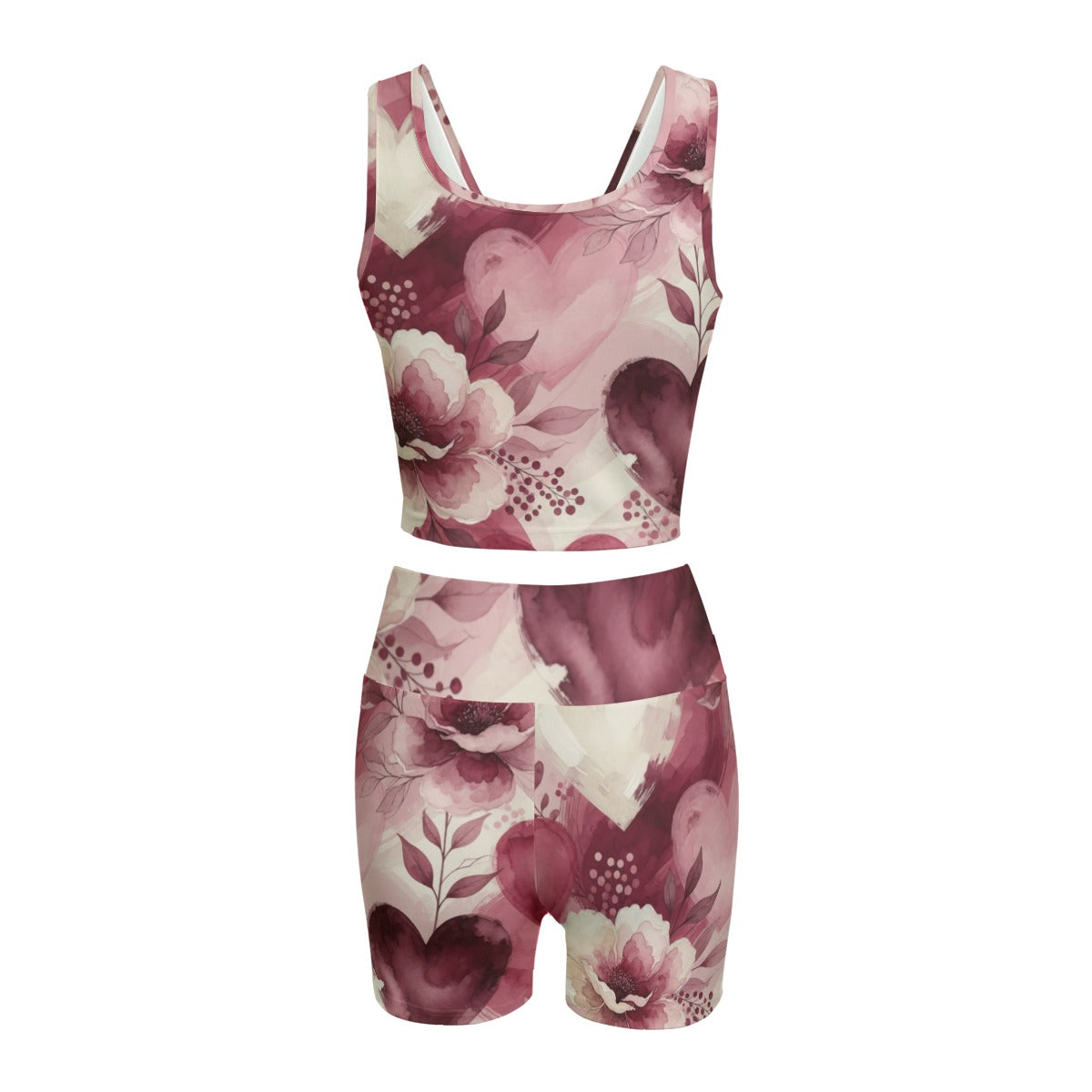 Modern Love Floral Yoga Set