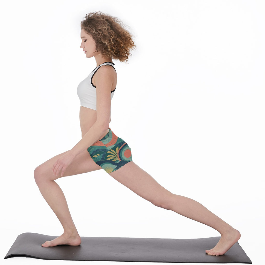 Waveline High-Waist Yoga Shorts