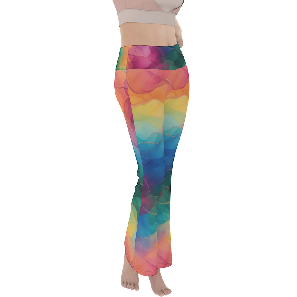 Modern Art Resort Flare Yoga Pants
