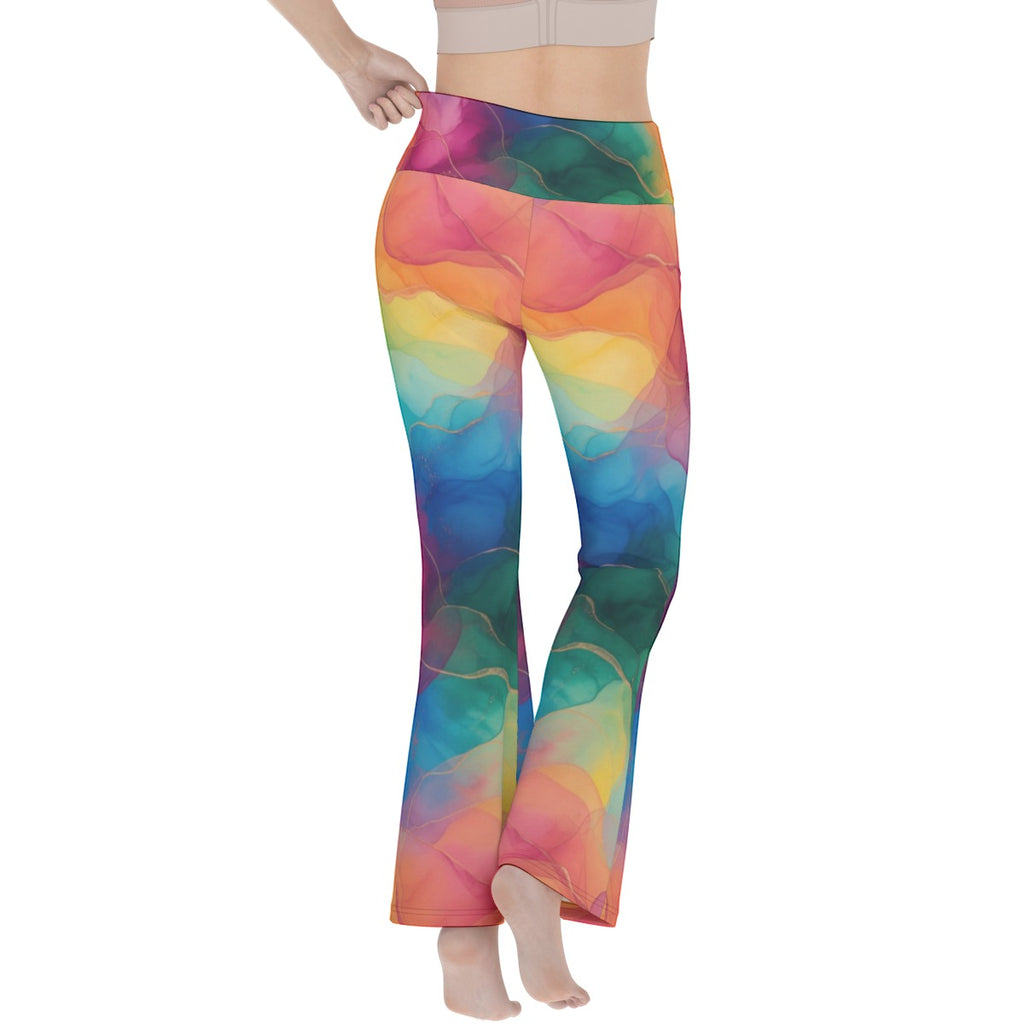 Modern Art Resort Flare Yoga Pants