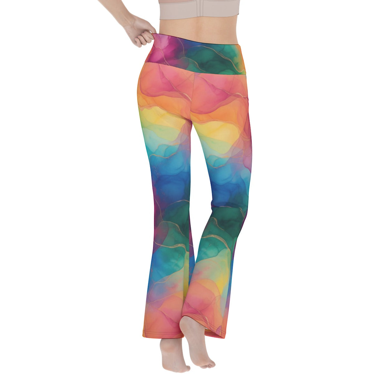 Modern Art Resort All-over print  Women's Flare Yoga Pants