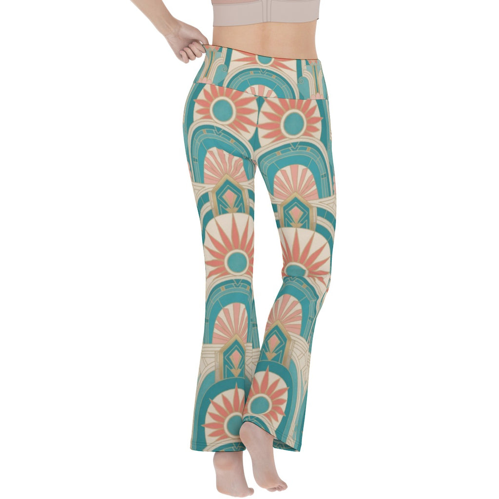 Miami Deco Flare Yoga Pants