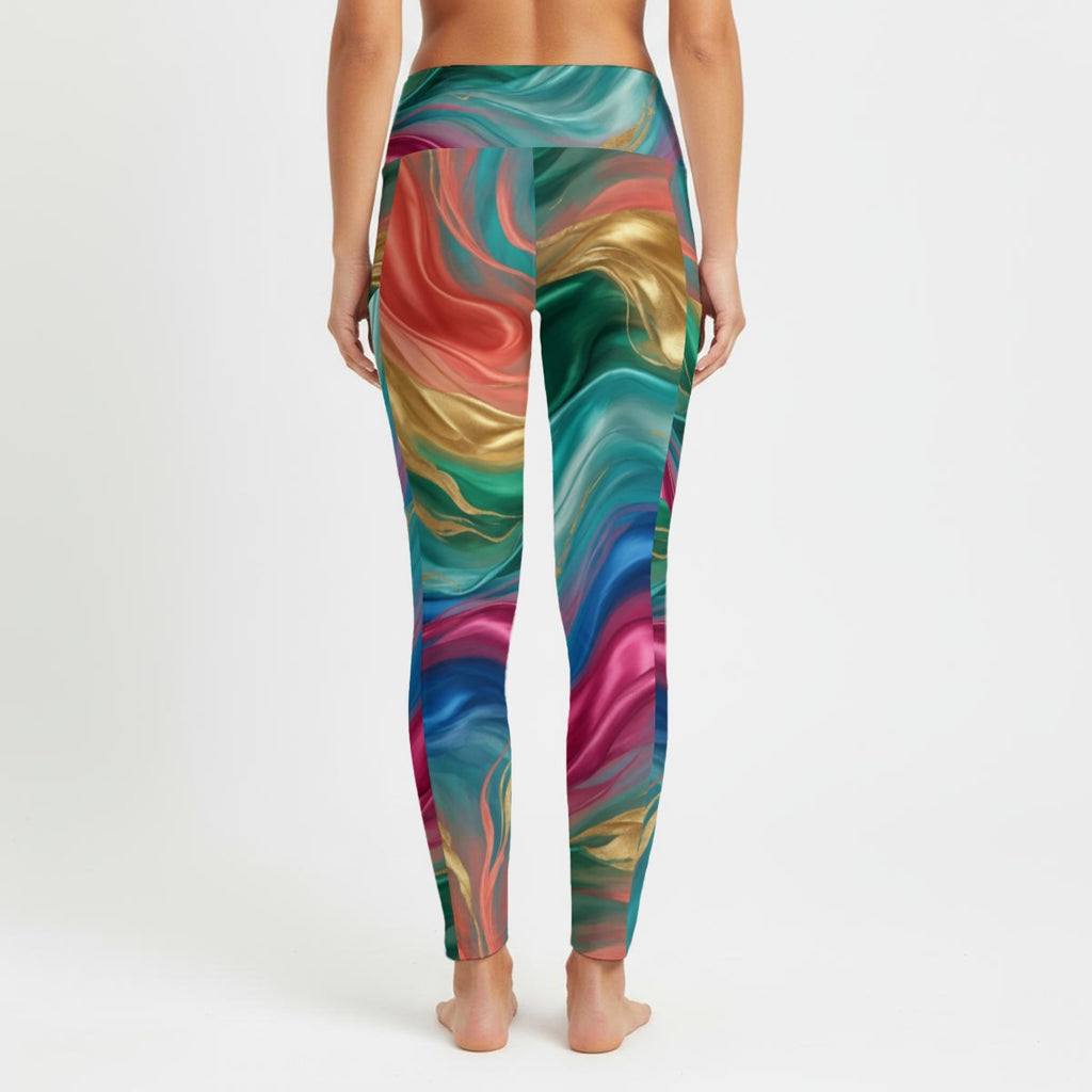 Liquid Color Flow High-Waist Pocket Leggings