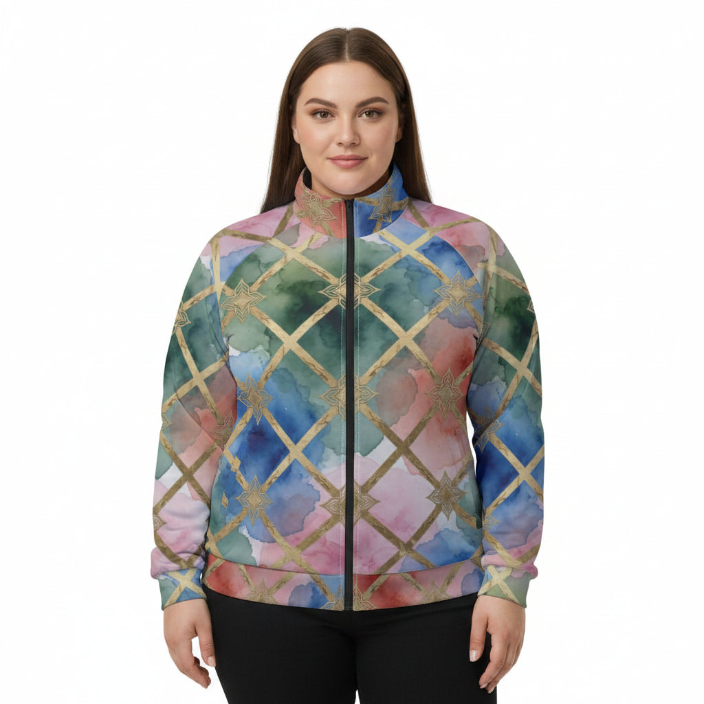 Diamond Luxe Stand Collar Jacket