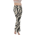 Zebra Wave Flare Yoga Pants
