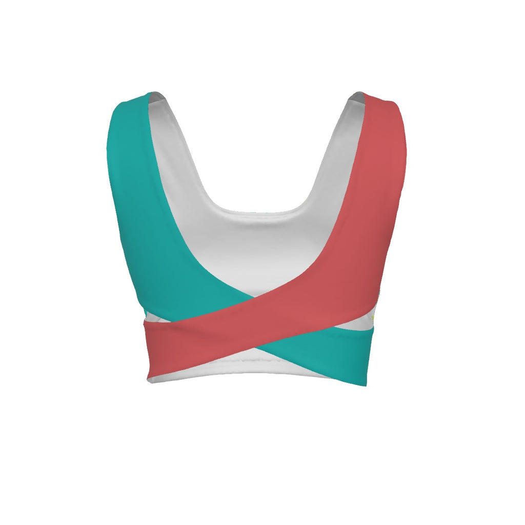 Summer Festival Back Cross Sports Bra