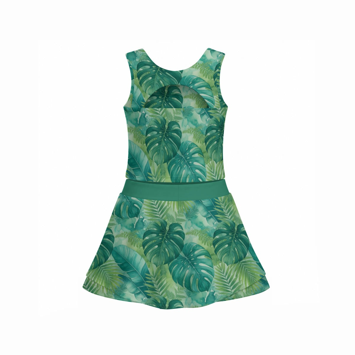 Painted Botanicals Vest & Skirt Set