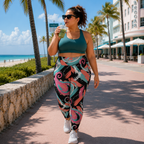 Swirl Print High-Waist Pocket Leggings