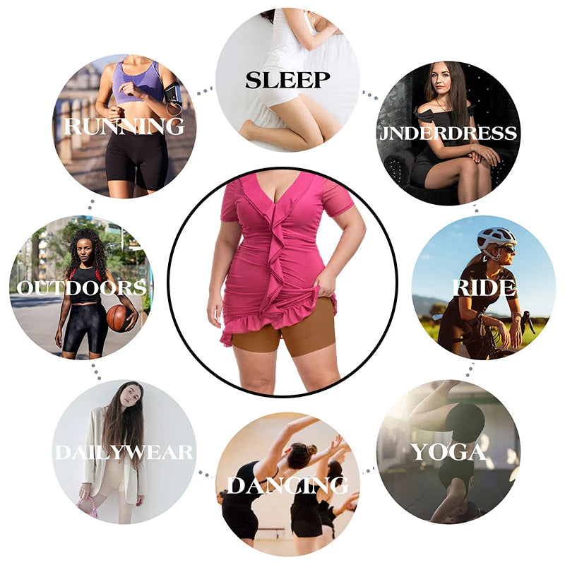 High-Waist Seamless Tummy Control Slip Shorts