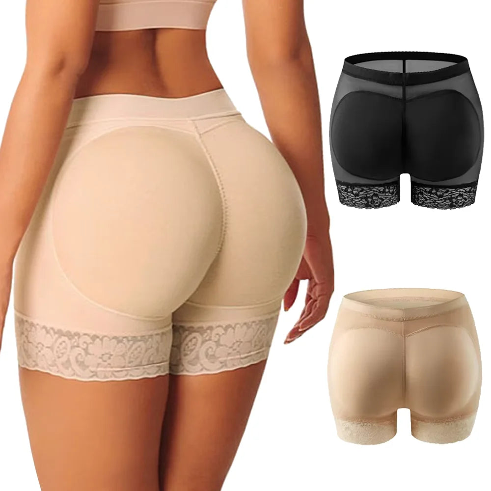 Marisol Padded Lace-Trim Shaper Shorts