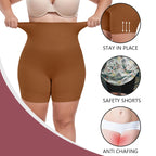 High-Waist Seamless Tummy Control Slip Shorts