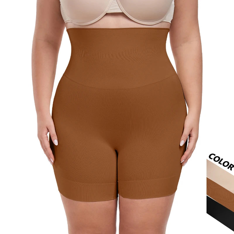 High-Waist Seamless Tummy Control Slip Shorts