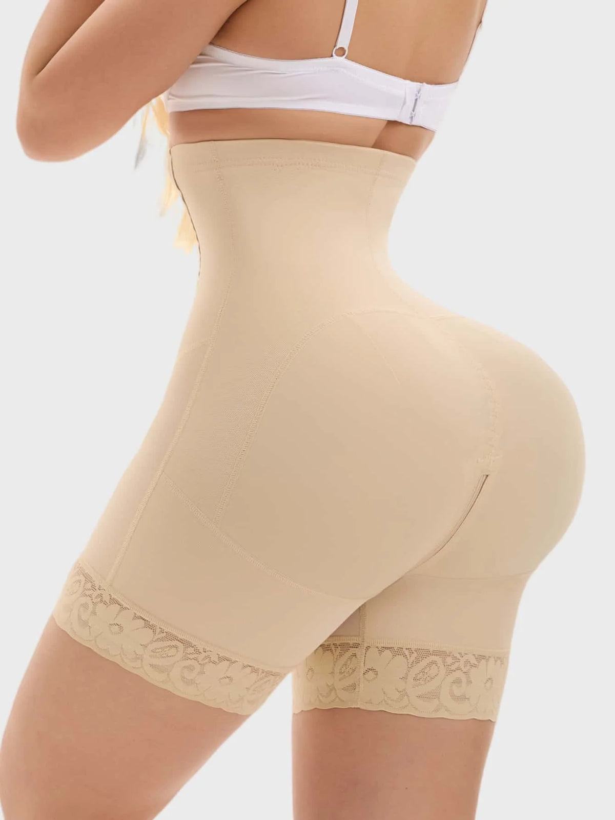 Marceline Zip-Front Corset Shaper Shorts