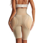 Paulette Belted Hip Pad Shorts, up to 6XL