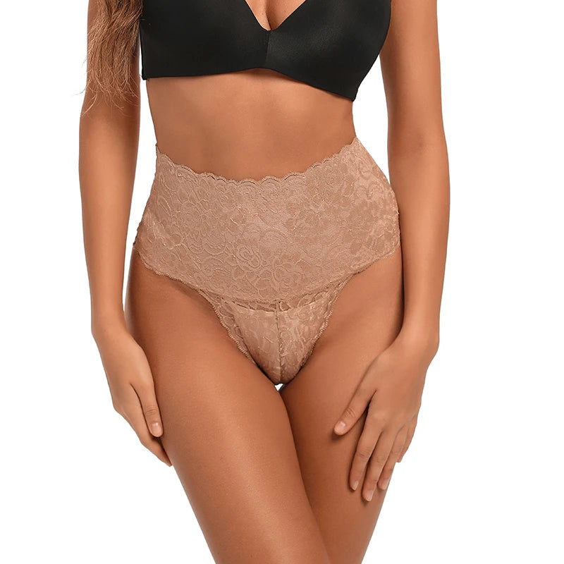 Ondine High-Waist Lace Shaping Thong