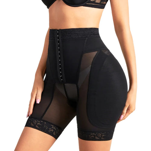 Delphine Hook-Front Padded Shaper Shorts
