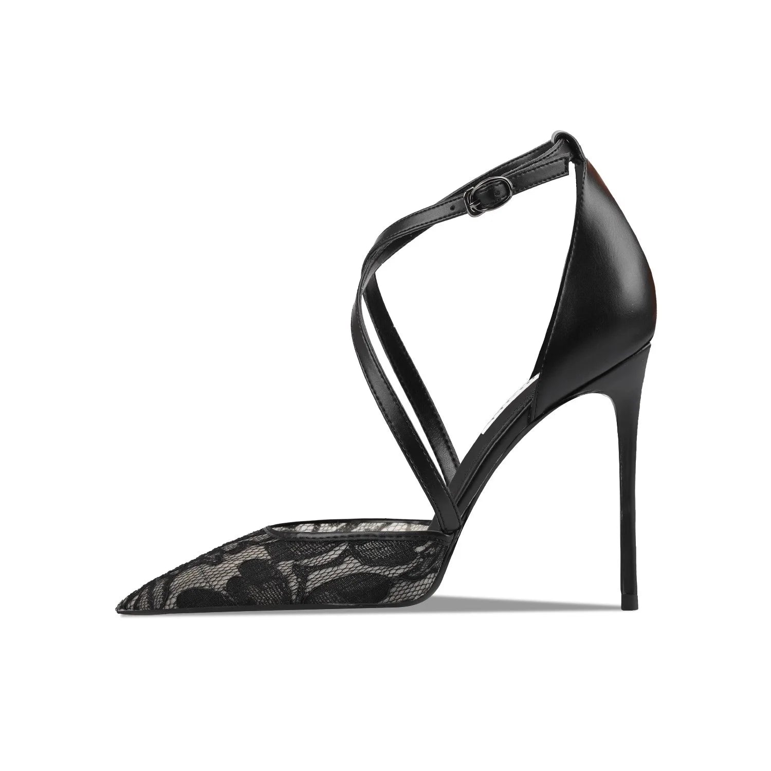 Seraphine Handmade Lace Mesh Pointed-Toe Stiletto Sandal