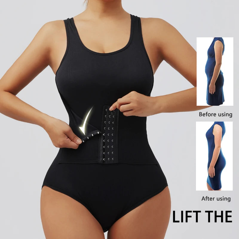Mireille Zip-Belt Sculpting Bodysuit