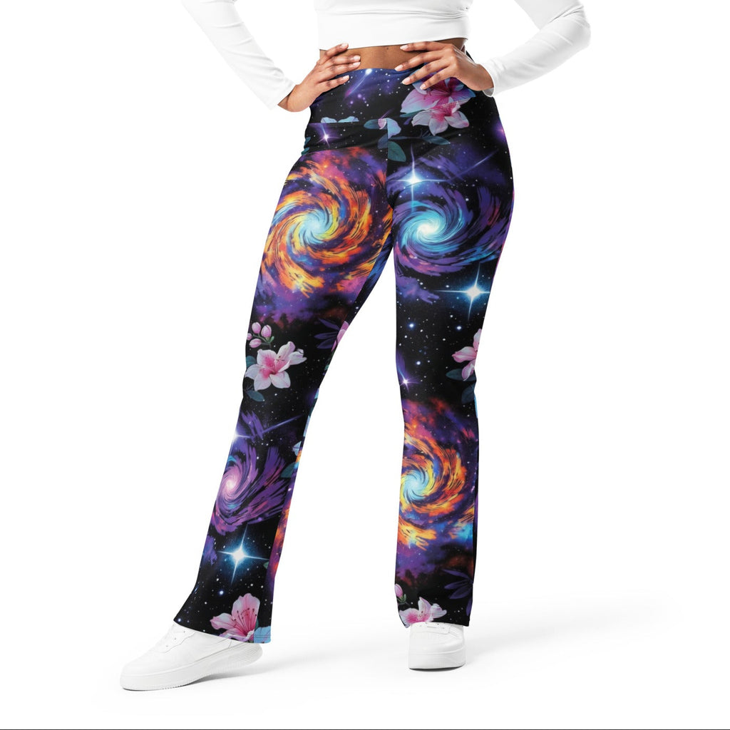 Galactic Bloom Flare Leggings