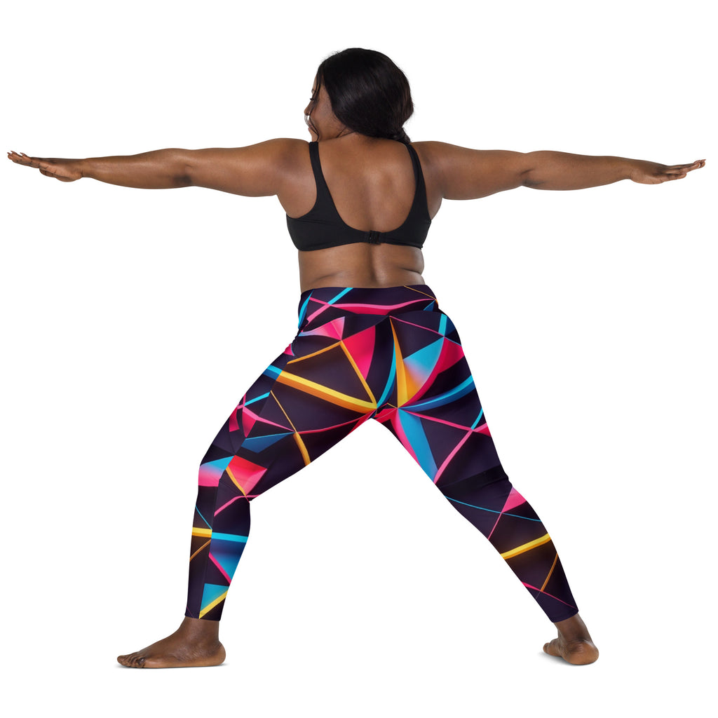 Neon Prism Crossover Leggings