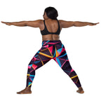Neon Prism Crossover Leggings