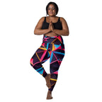Neon Prism Crossover Leggings