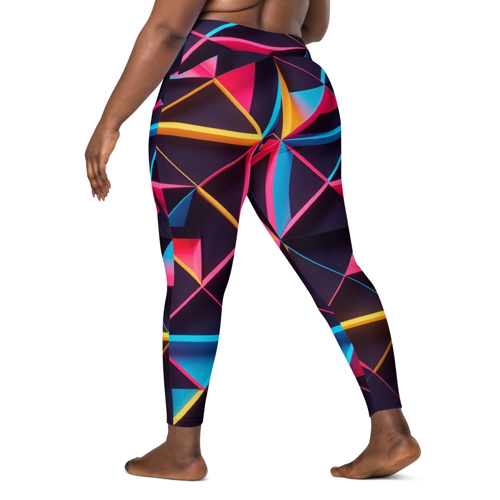 Neon Prism Crossover Leggings