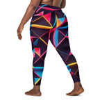 Neon Prism Crossover Leggings
