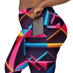 Neon Prism Crossover Leggings