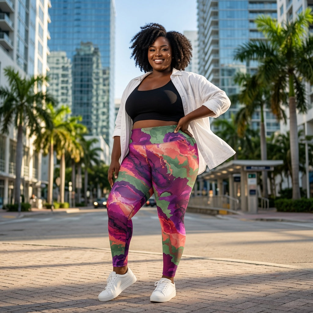 Mosaic Dusk Pocket Leggings